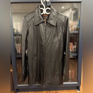 Danier Black Genuine Leather Jacket